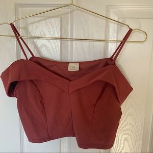 Women’s Off the Shoulder Crop Top